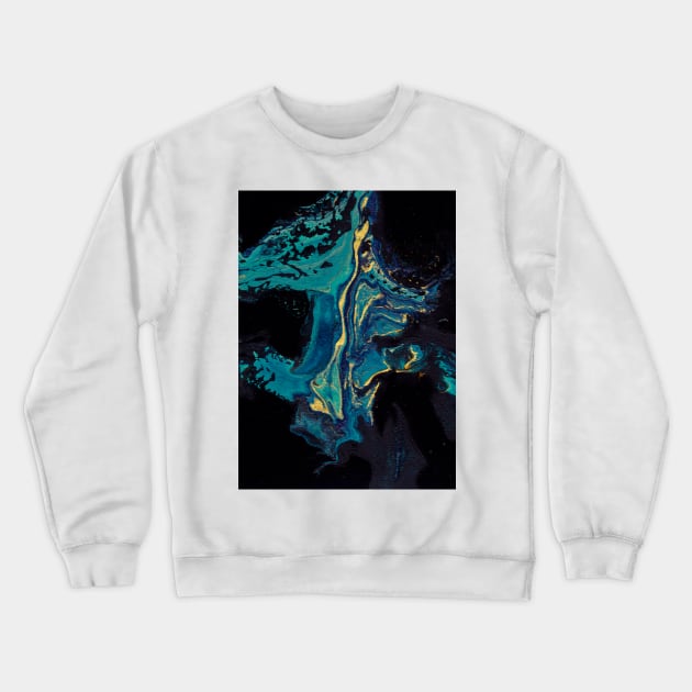 Turquoise Mountain Crewneck Sweatshirt by eerankin